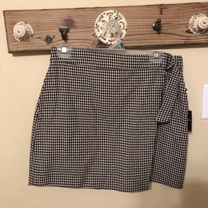 Black gingham skirt